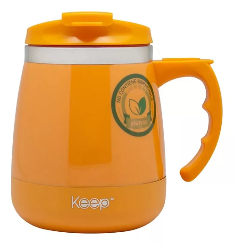 Mug térmico Keep Outdoor 400ml - Amarillo