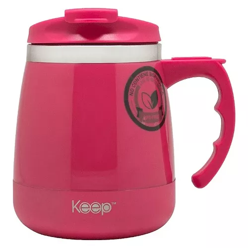 Mug térmico Keep Outdoor 400ml - Rosado
