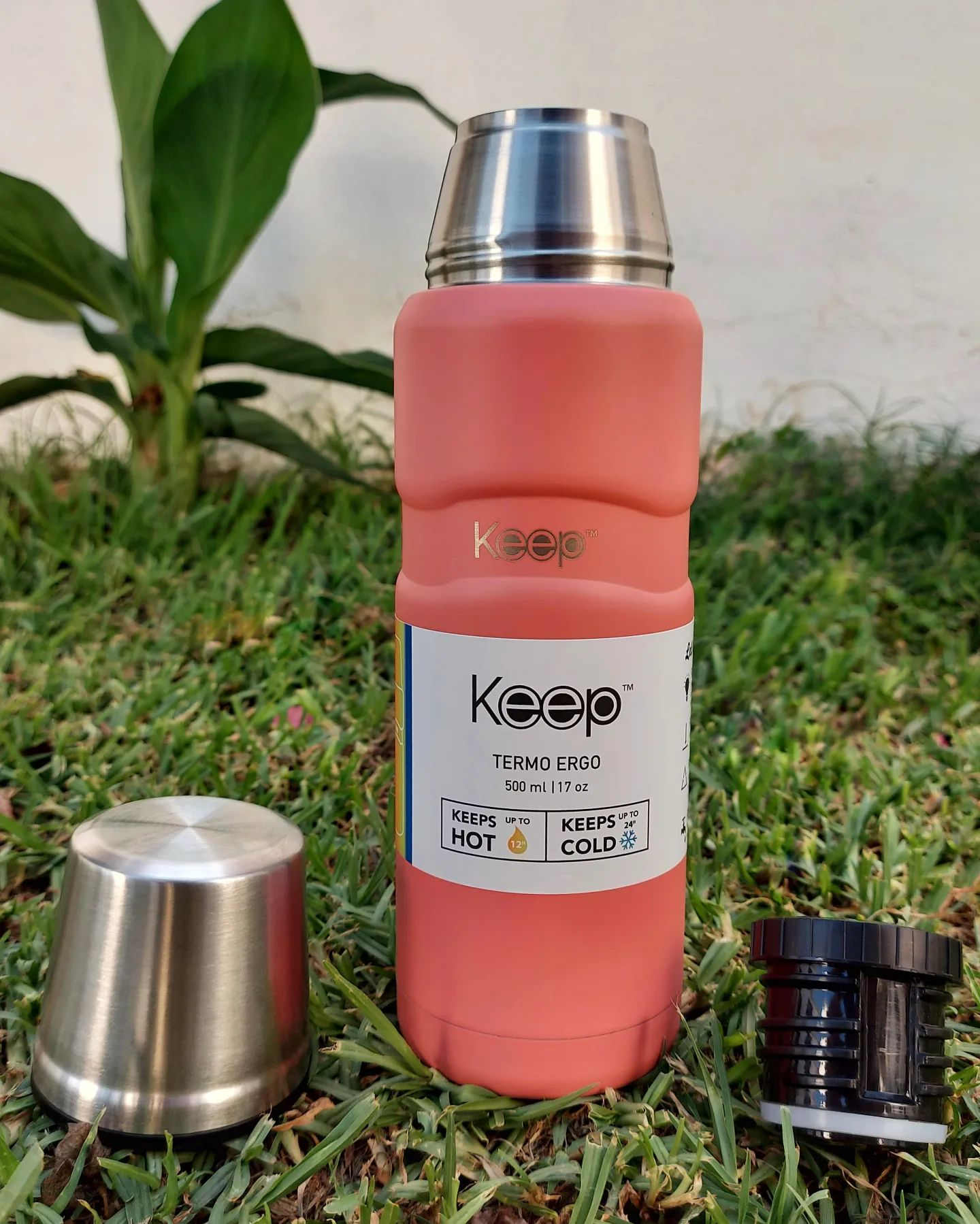 Termo ergo Keep 500ml - Rosado